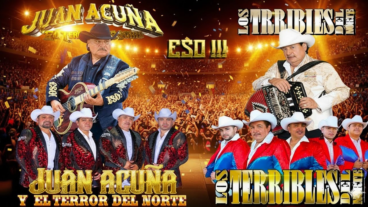 Juan Acuña y El Terror Del Norte vs Los Terribles Del Norte 🔥 Corridos Norteños Mix Éxitos