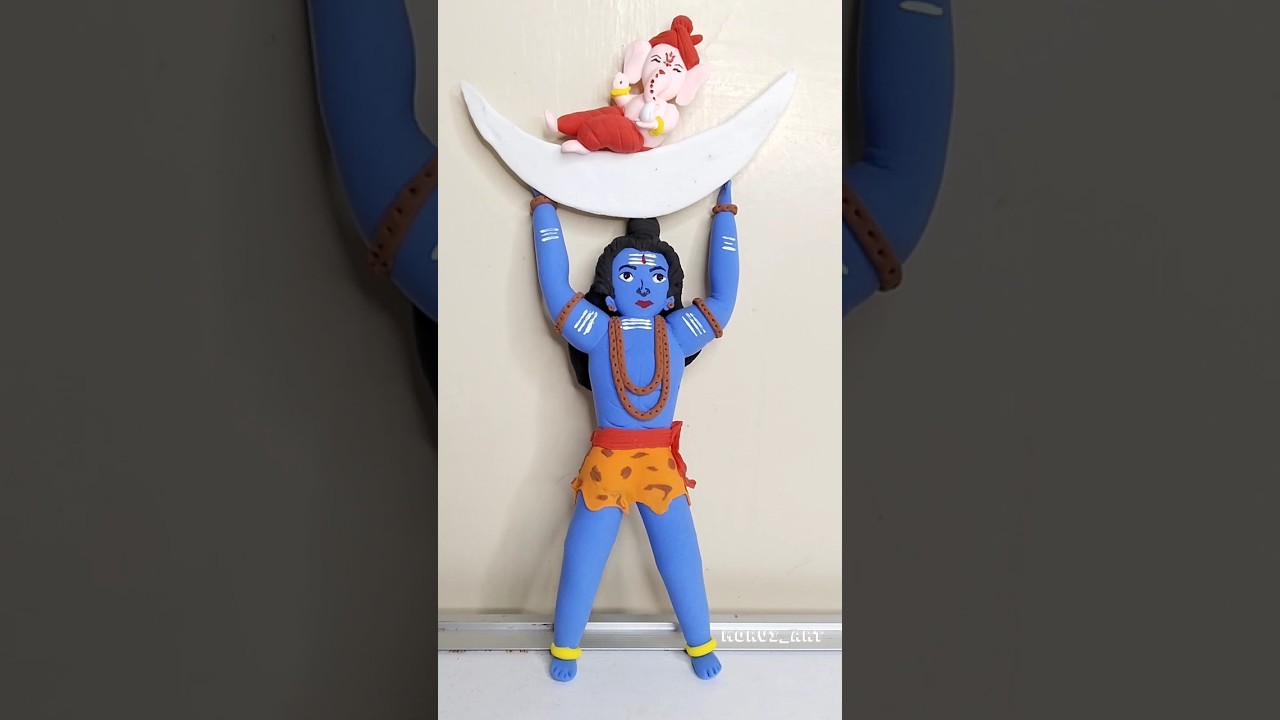 Ganesh Chaturthi Special 🚩Ganesh & Shiv Murti Making 🙏 ganesh chaturthi status #shorts #viral #clay