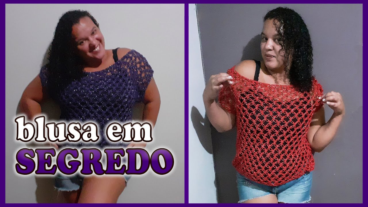 BLUSA SOL - BLUSA EM CROCHÊ FÁCIL  - PASSO A PASSO DE BLUSA FÁCIL EM CROCHÊ PONTO SEGREDO