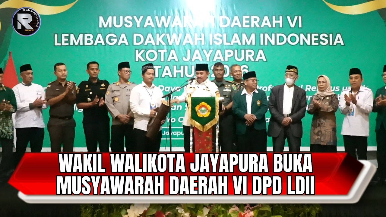 Musda VI DPD LDII Kota Jayapura Dibuka Wakil Walikota Bersama Forkopimda