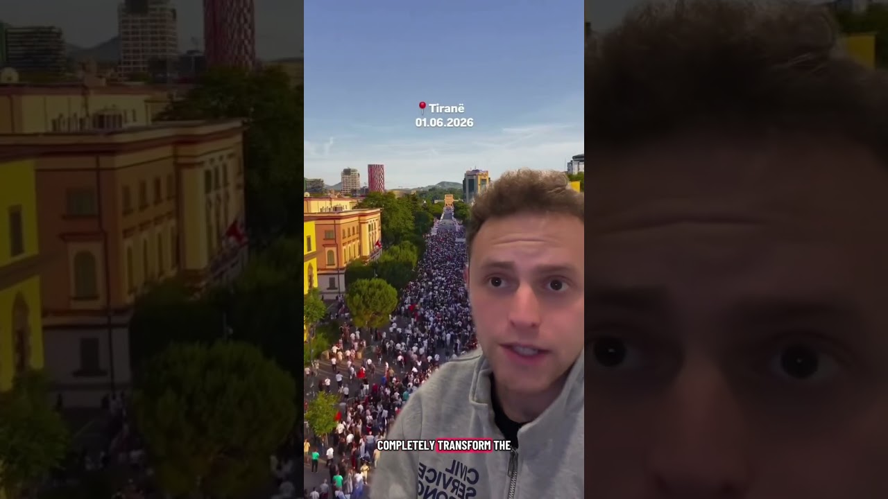 Сотни тысяч жителей Албании вышли на протест против семьи Трамп в Албании.