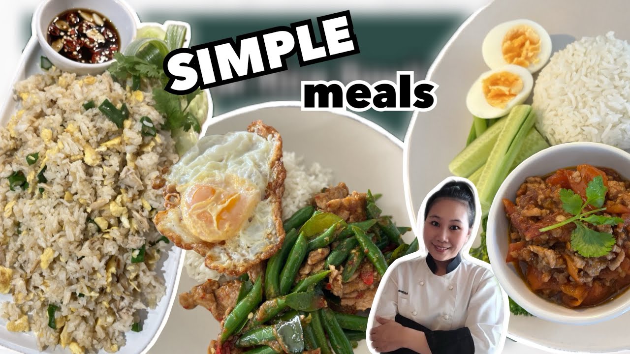 3 Easy • Simple Meal at Home |ThaiChef Food