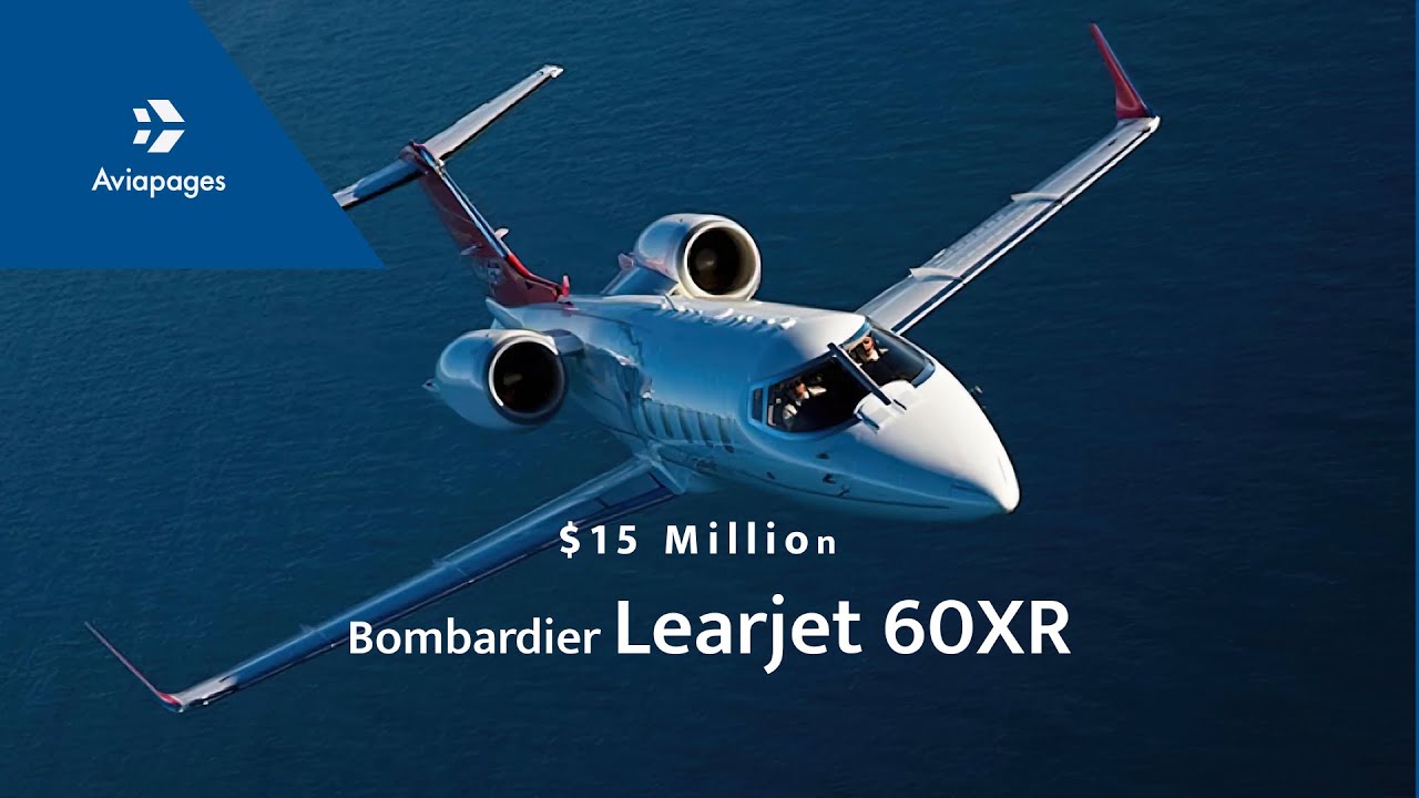 Bombardier Learjet 60XR private jet review. $15 million jet