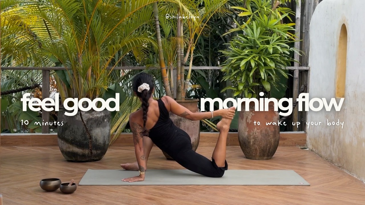 10 min morning yoga flow | wake up and feel good in your body