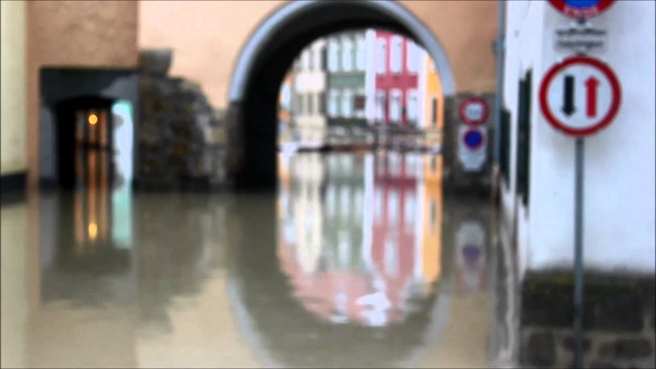 Hochwasser Schärding am Inn Höchstand Juni 2013