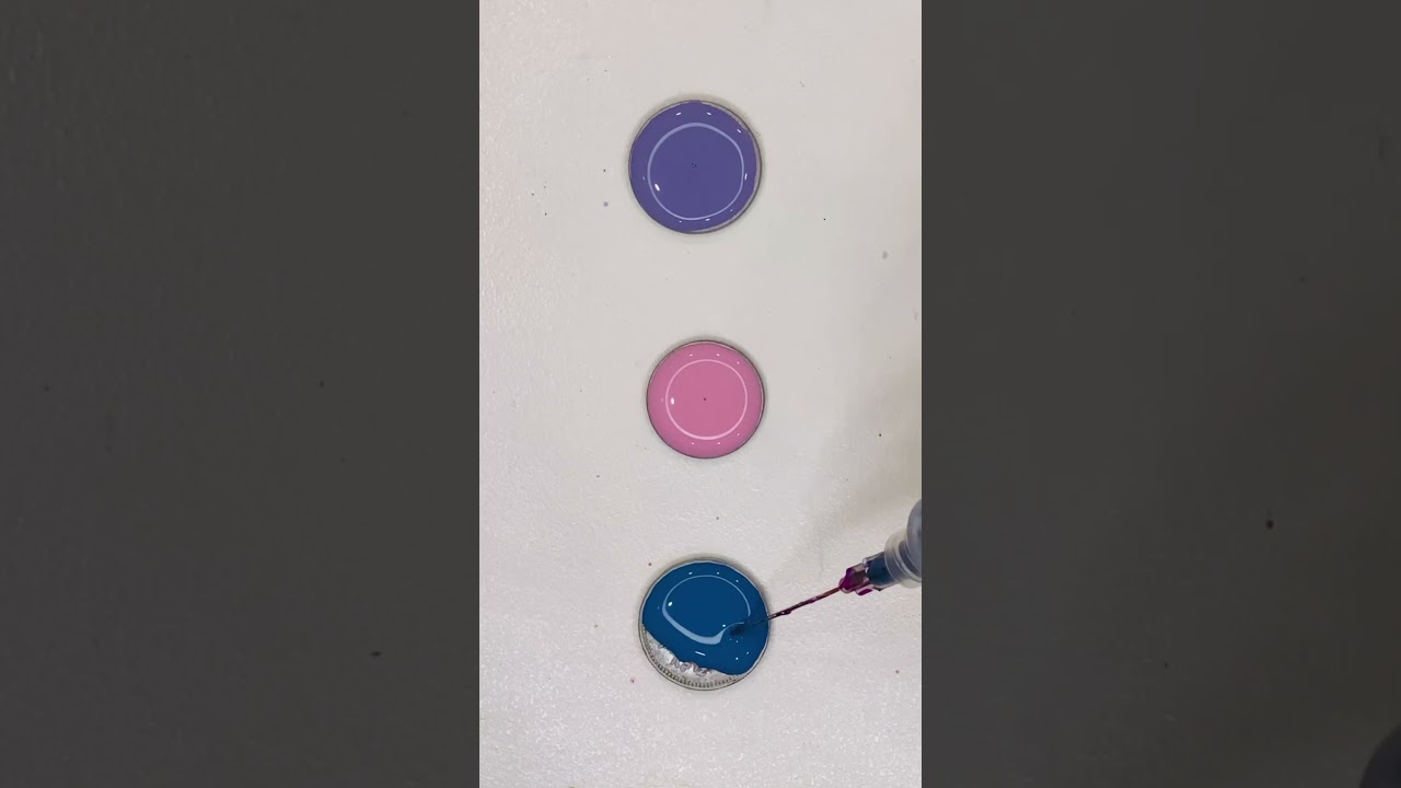 colors magic #trending #coin #minisatisfying #art