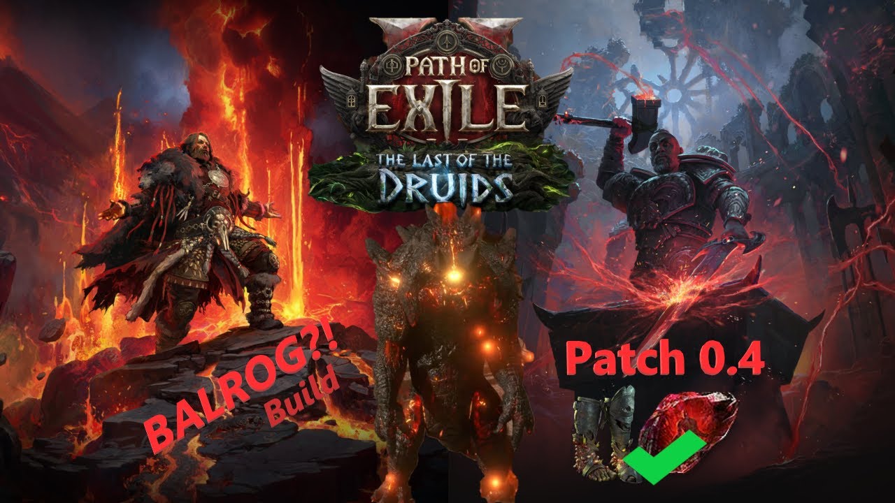 БАЛРОГ в PoE 2?! Мои сборки в патче 0.4 + стартовые планы — Path of Exile 2: The Last Druid