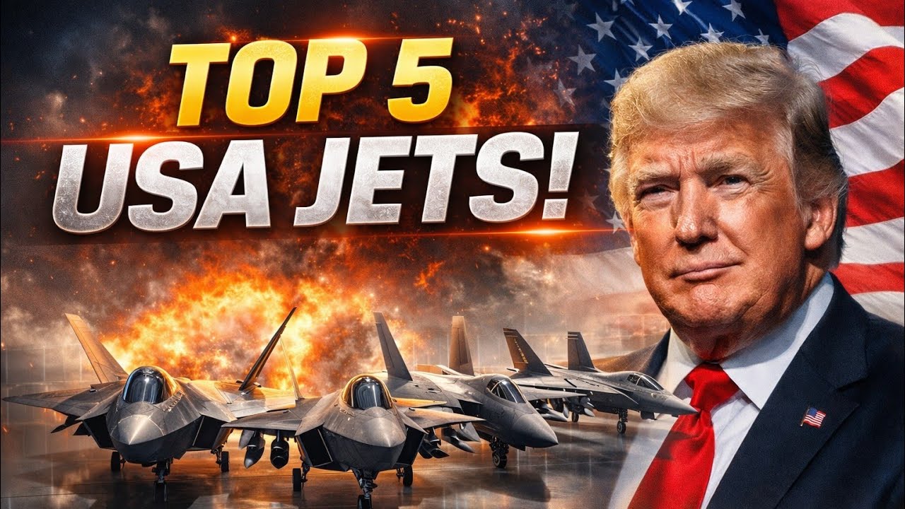 Top 5 USA Fighter Jets Under Donald Trump Era 🇺🇸 Military Power