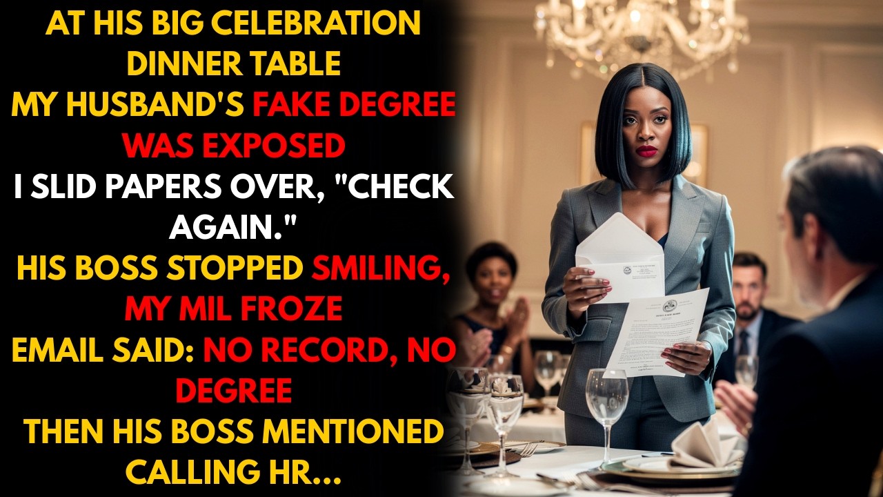 My Husband Mocked My Nursing Dream—So I Exposed His Fake Degree at Dinner...