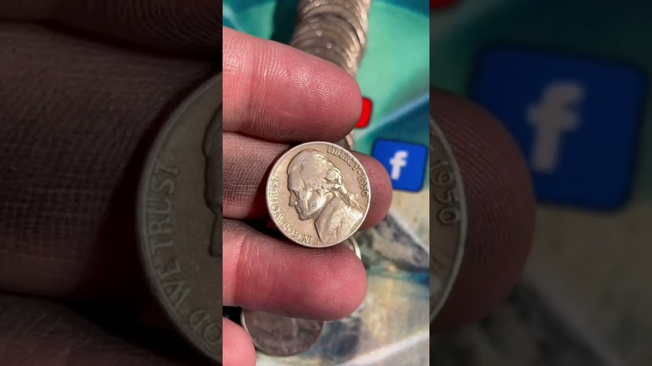 Did we just find a 1950 D nickel while coin roll hunting!!!!