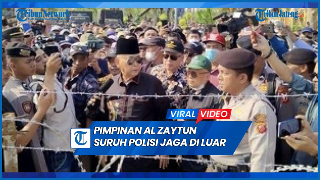 Momen Pimpinan Al Zaytun Panji Gumilang Tak Gentar, Suruh Polisi Jaga di Luar Pagar Berduri
