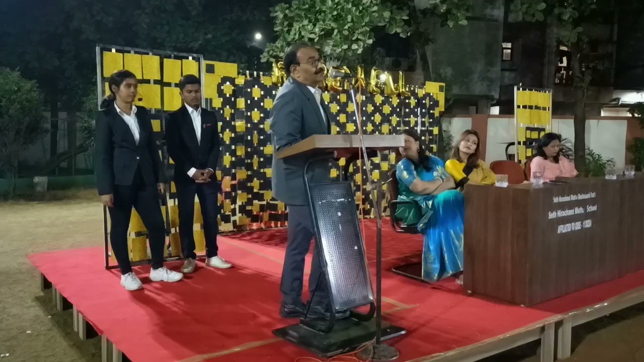Motivatioal speech by Mr Prakash Mutha on the occasion of Farewell of School students.