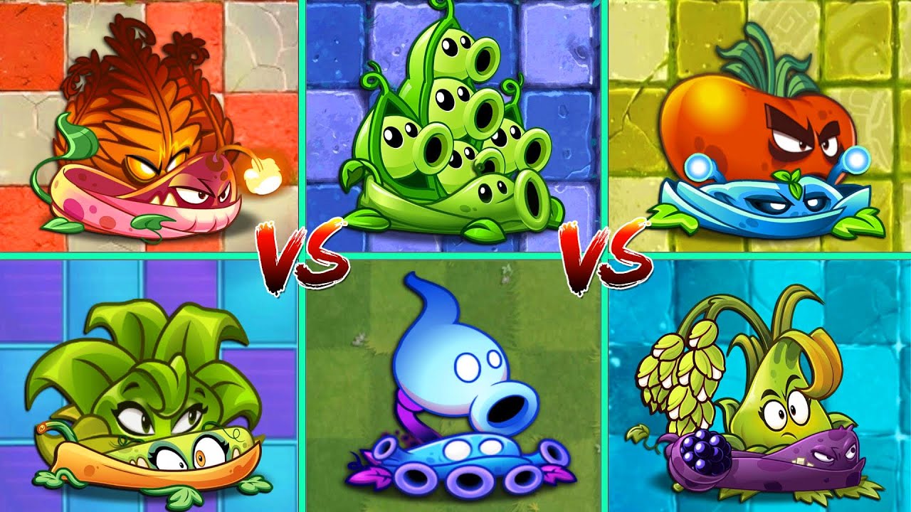 PvZ2 - 7 Best Pair PLANT & VINE Battlez - Who Will Win? Team vs Team Plants