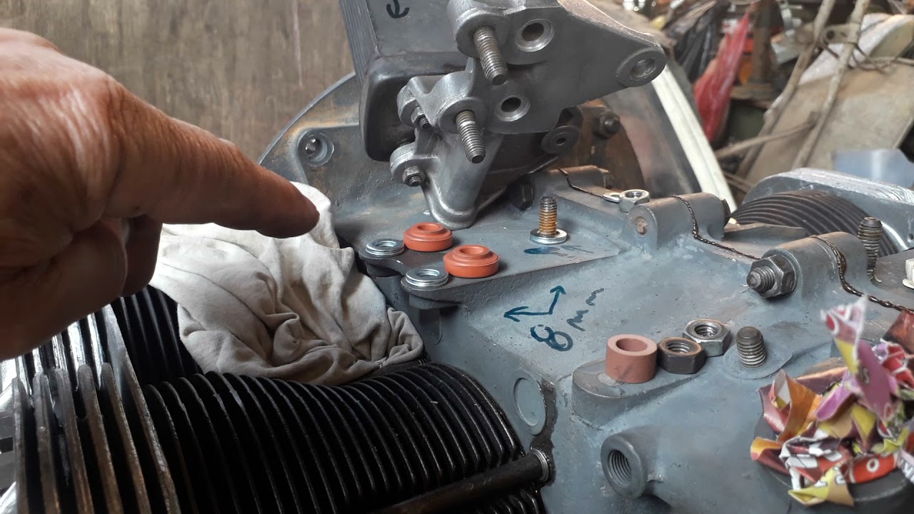adaptação do vedador do radiador de óleo da Variant para o Fusca