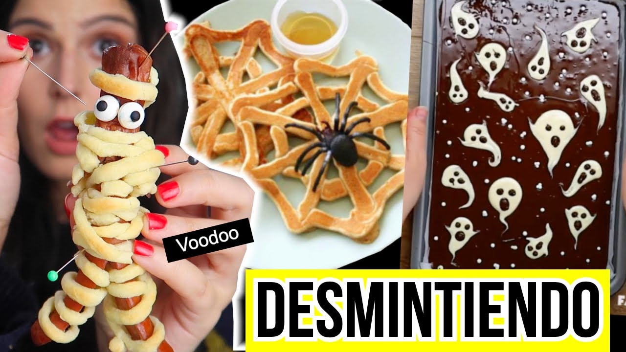 DESMINTIENDO TRUCOS DE COCINA VIRALES de HALLOWEEN! FUNCIONAN? - Caro Trippar