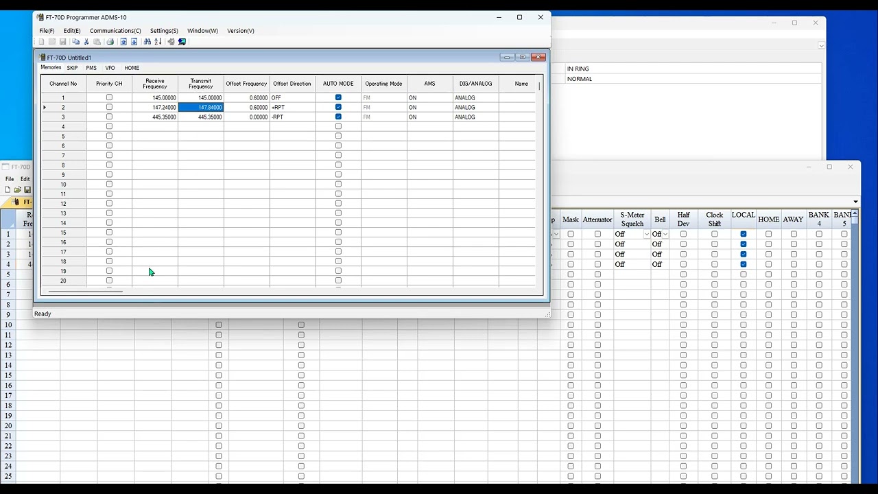 Let's compare RT Systems, Chirp and Yaesu Programmers for FT-70