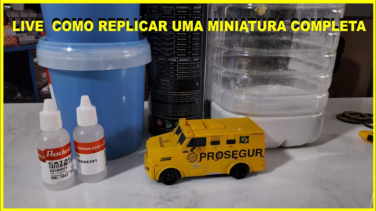 nesse vídeo ensino fazer uma miniatura completa! forma replicar ao carrinho e fazer a pintura!