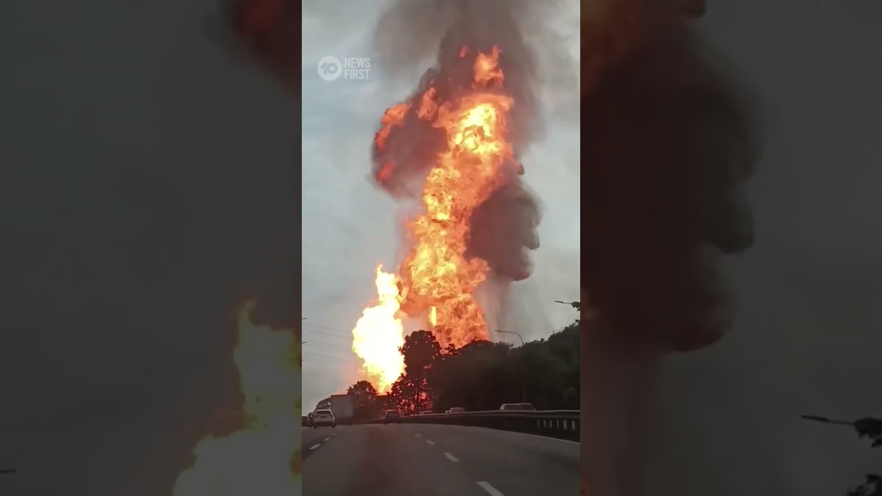 Gas Pipeline Explosion Causes Massive Inferno In Malaysia | 10 News First