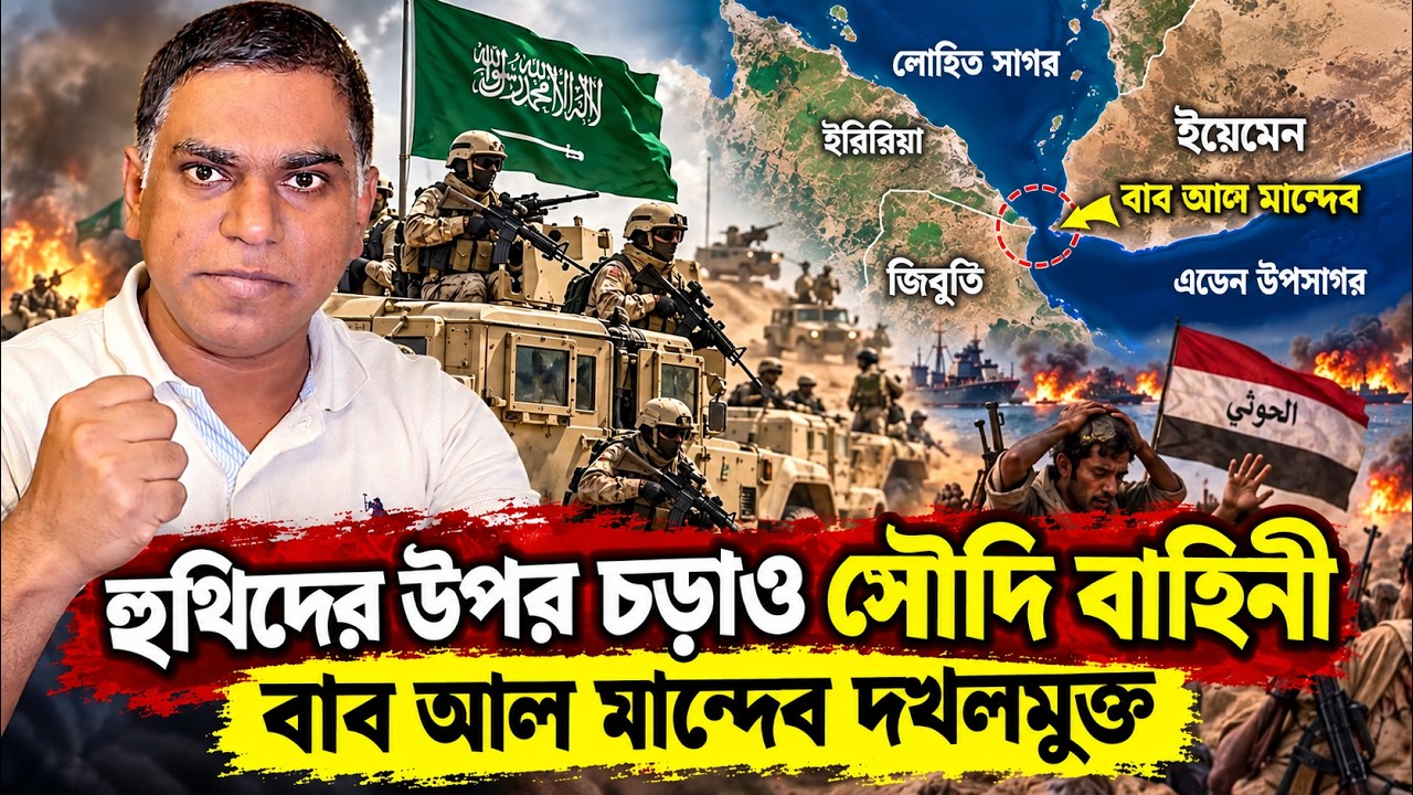 হুথিদের উপর চড়াও সৌদি বাহিনী || বাব আল মান্দেব দখলমুক্ত - Sorwar Alam