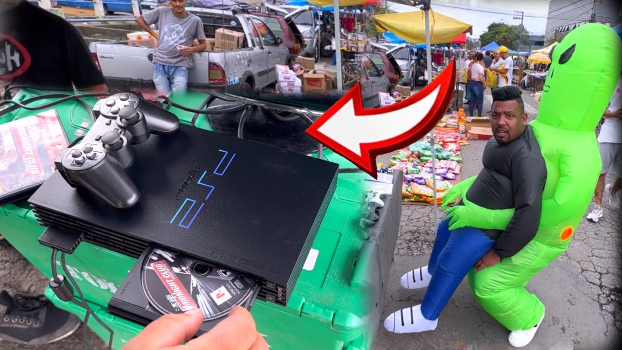 COMPREI UM PS2 FAT TIJOLÃO NA FEIRA DO ROLO (JK E.T KKKKKKKKKKKKKKKKK)