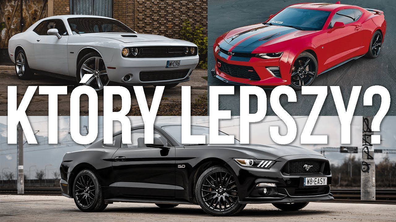 CHALLENGER CAMARO MUSTANG - który lepszy? | PORÓWNANIE V8 | test pl film vlog recenzja