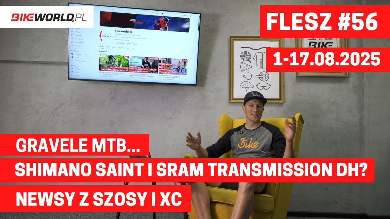 Flesz #56: Gravele MTB, sporo nowego sprzętu do grawitacji, newsy z szosy i XC (1-17.08.25)