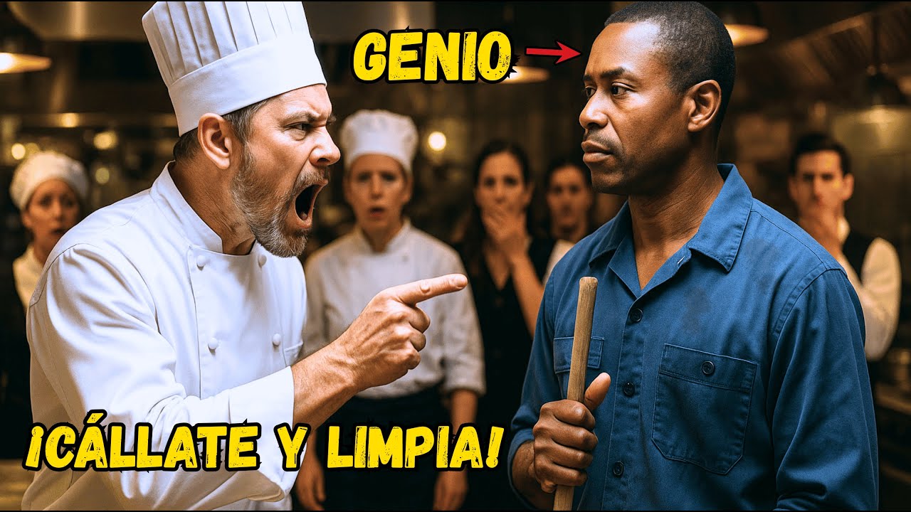 ¡CÁLLATE Y LIMPIA! — gritó el chef… hasta que descubrió quién era realmente el conserje