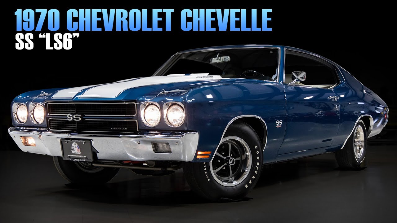 Chevrolet Chevelle SS LS6 1970 года, 454/450 л.с., 4-ступенчатая коробка передач | Сертифицирован...