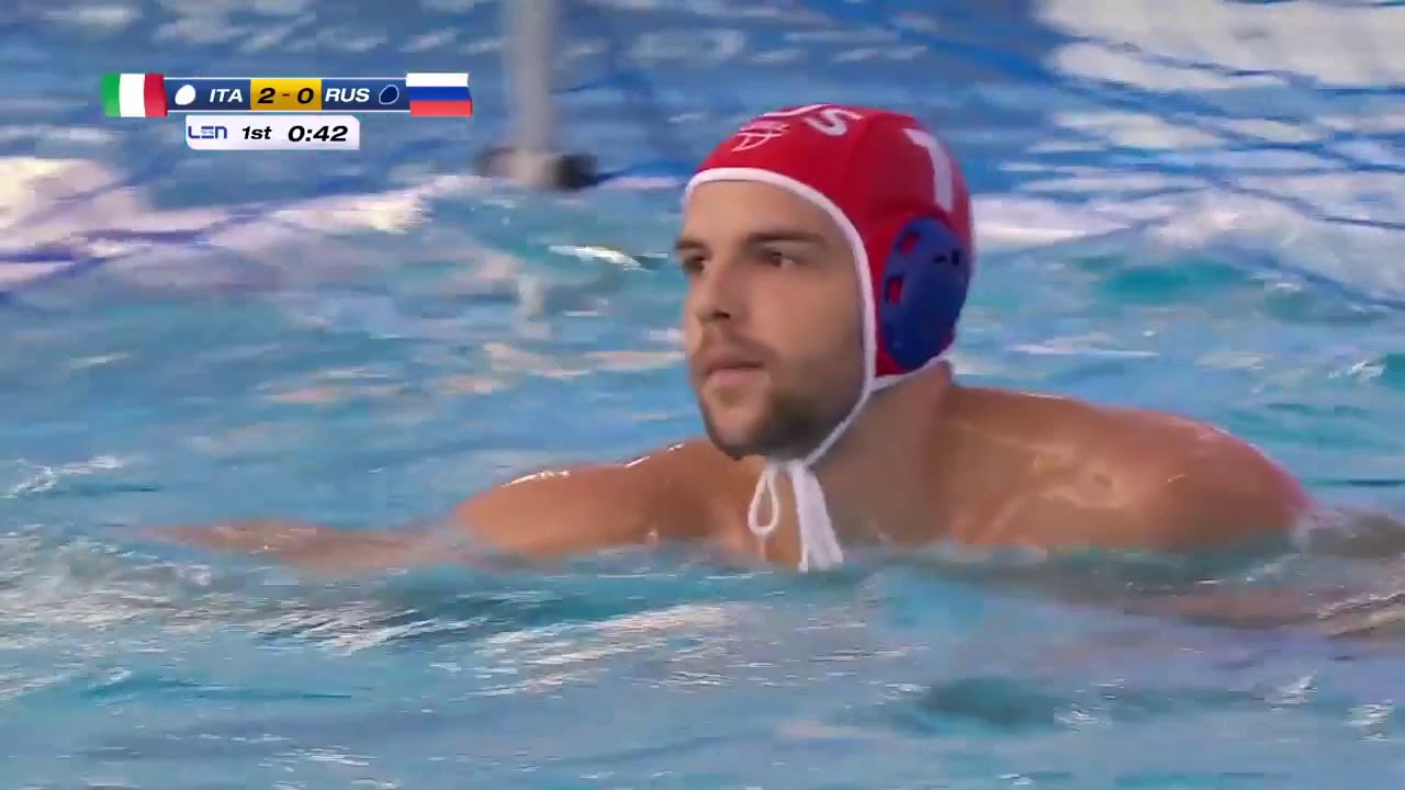 Italy vs Russia - Waterpolo Men Euro Championship 2018