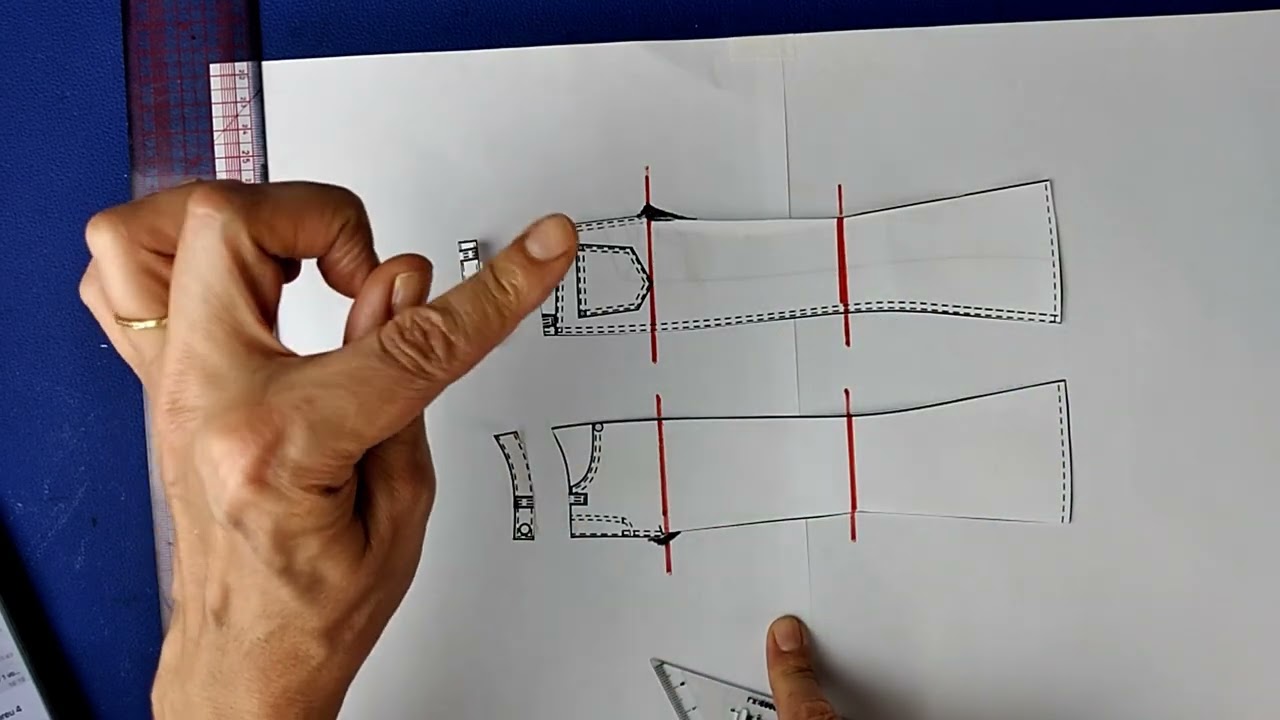 COMO FAZER AMPLIAÇÃO DE MOLDES | AMPLIAÇÃO DE CALÇA PASSO A PASSO