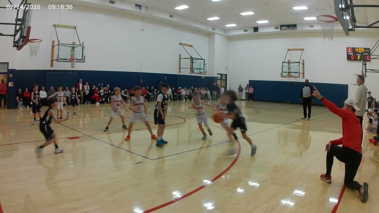 Husky Hoops White 2nd Grade vs Lions - 2