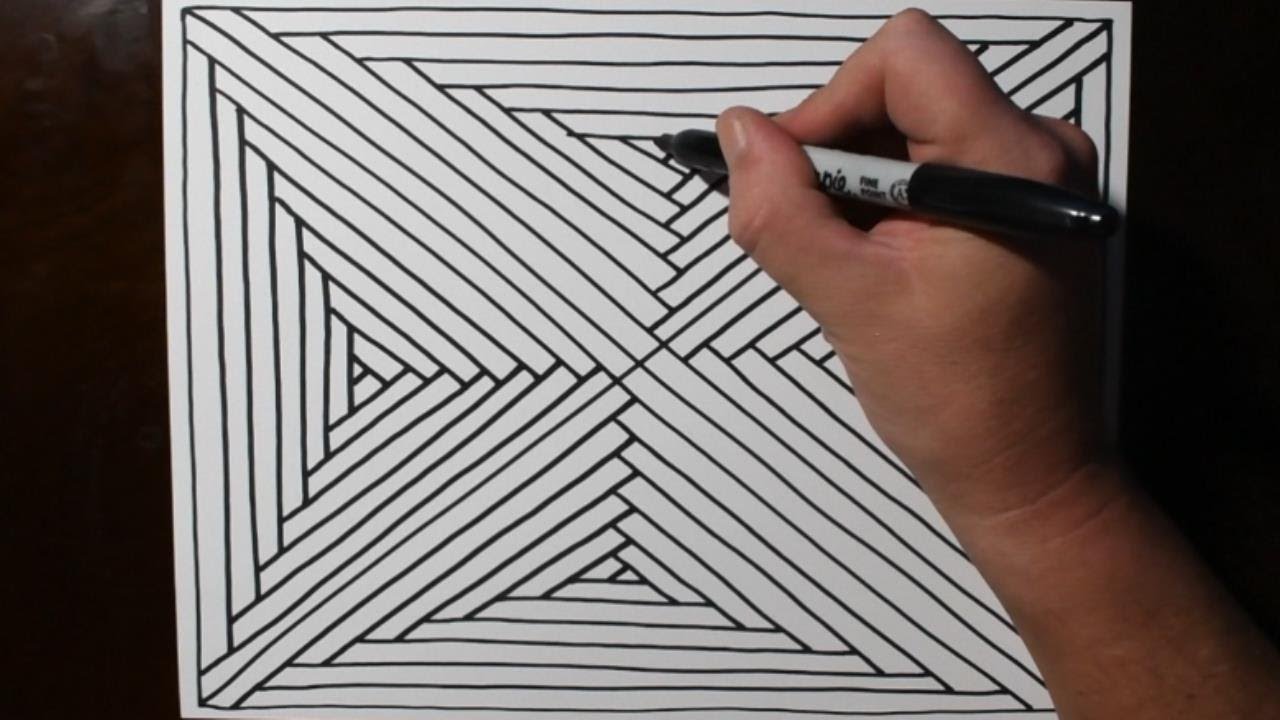 How to Draw Easy Zendoodle Patterns | Satisfying & Relaxing