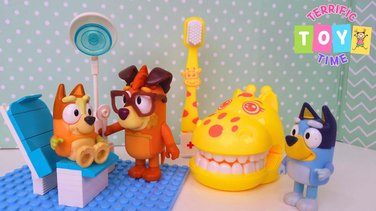 Bingo's First Dentist Visit! 🦷 Learning to Brush Teeth | Bluey Toys