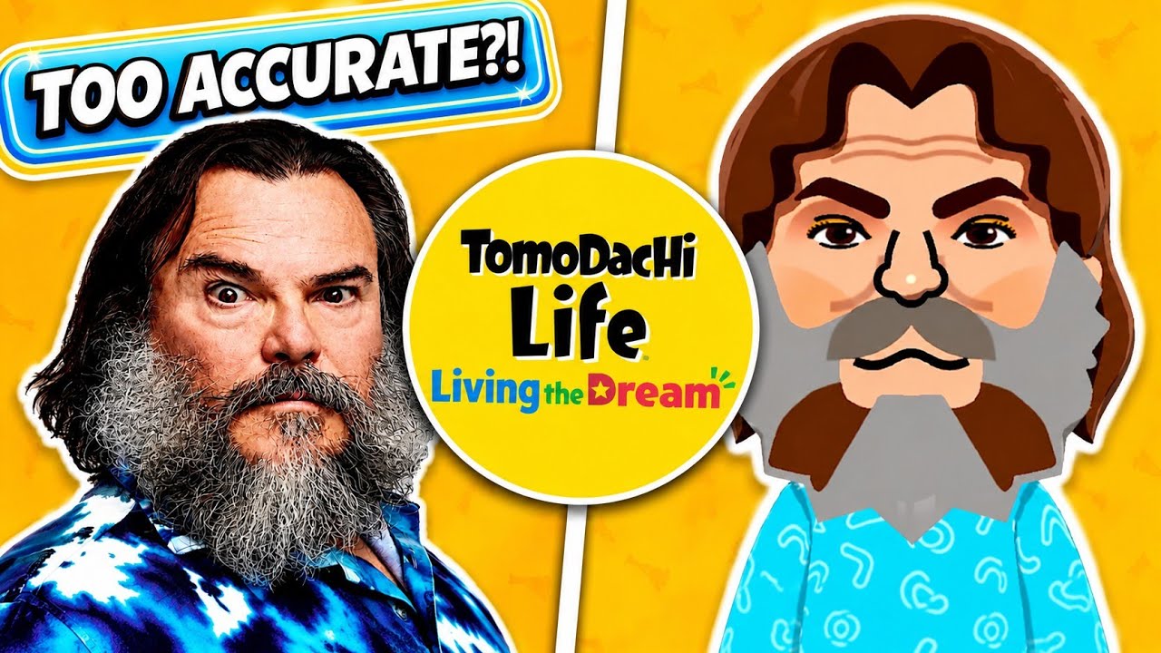 I Made Jack Black as Minecraft Steve in Tomodachi Life!