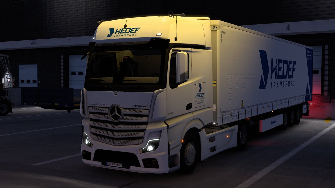 Mercedes Benz Actros L 1851 POV Drive - Euro Truck Simulator 2 Logitech G29