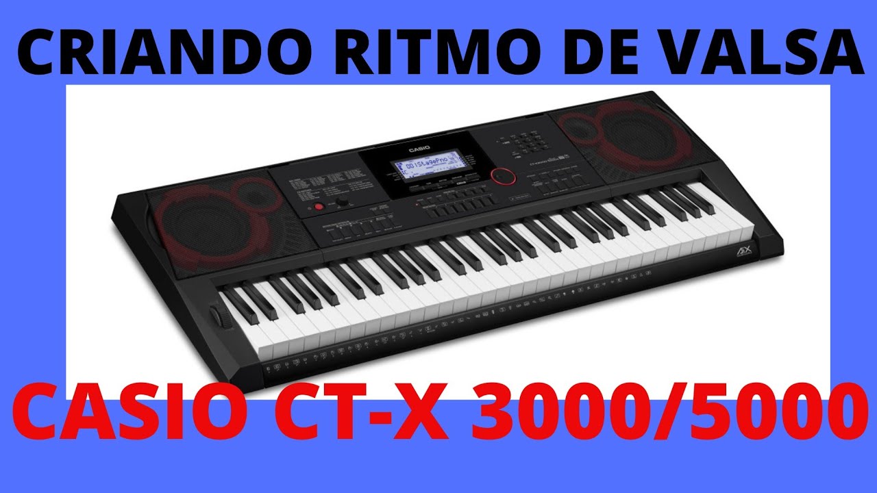 Criando ritmo de valsa, teclado Casio CT-X 3000/5000.#ritmo #valsa #casioctx3000 #keyboard #rhythm