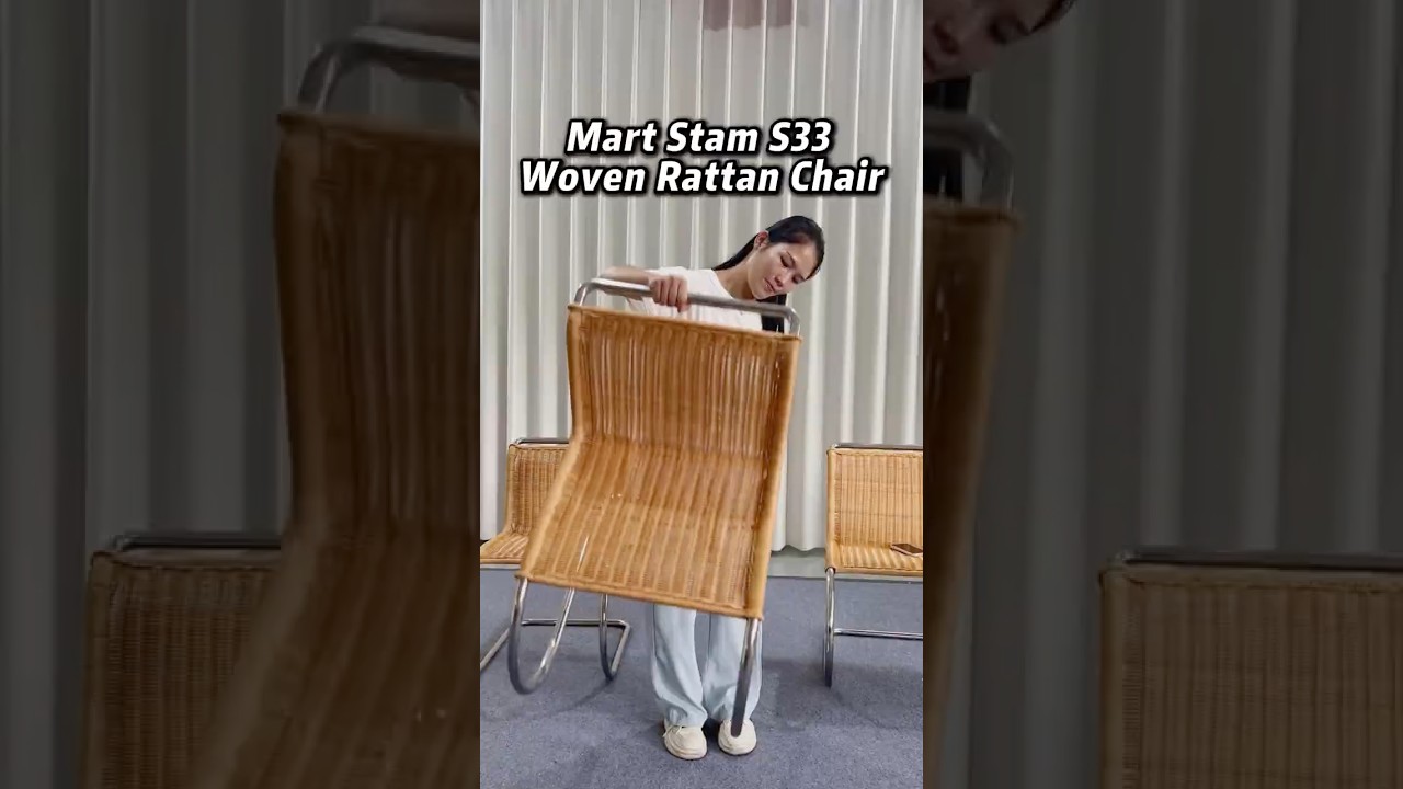 Mart Stam S33 Woven Rattan Chair