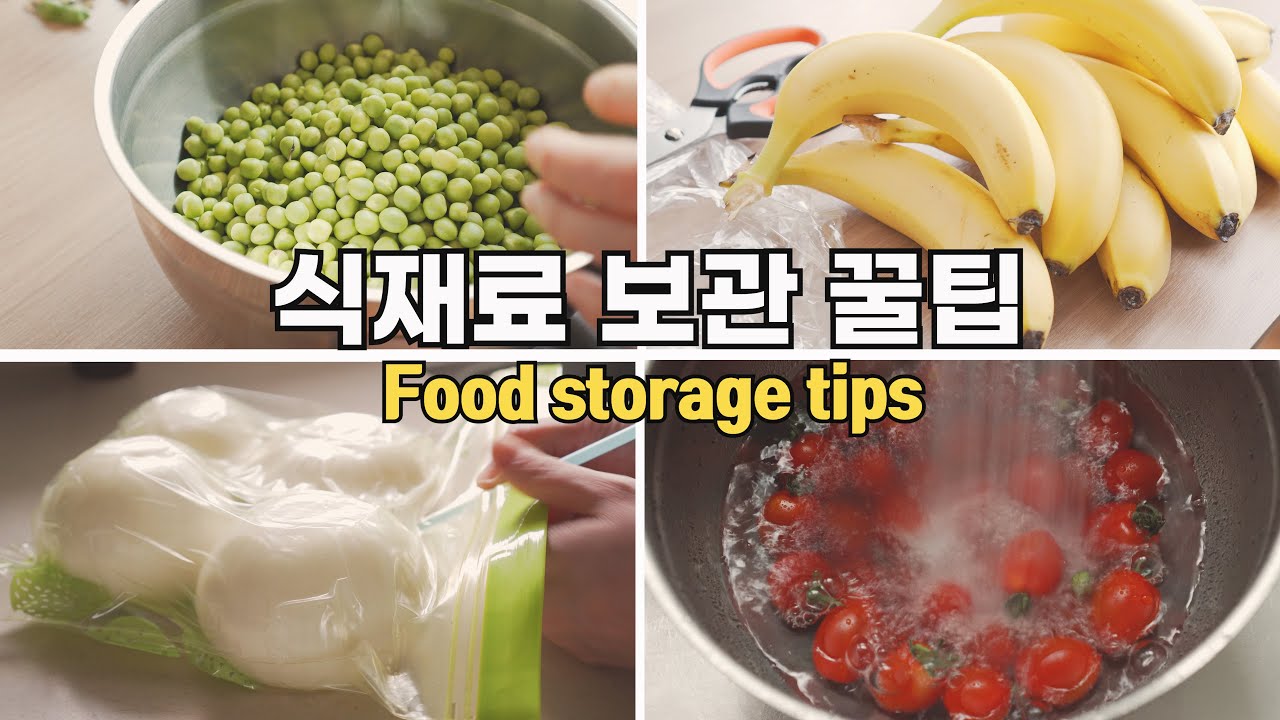 식재료 보관방법, 식재료 손질 / 살림이 쉬워지는 냉장 냉동보관방법 (Eng)