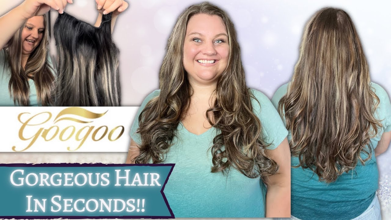GORGEOUS HAIR IN SECONDS! Goo Goo Wire Hair Extensions Honest Review | Discount Code!