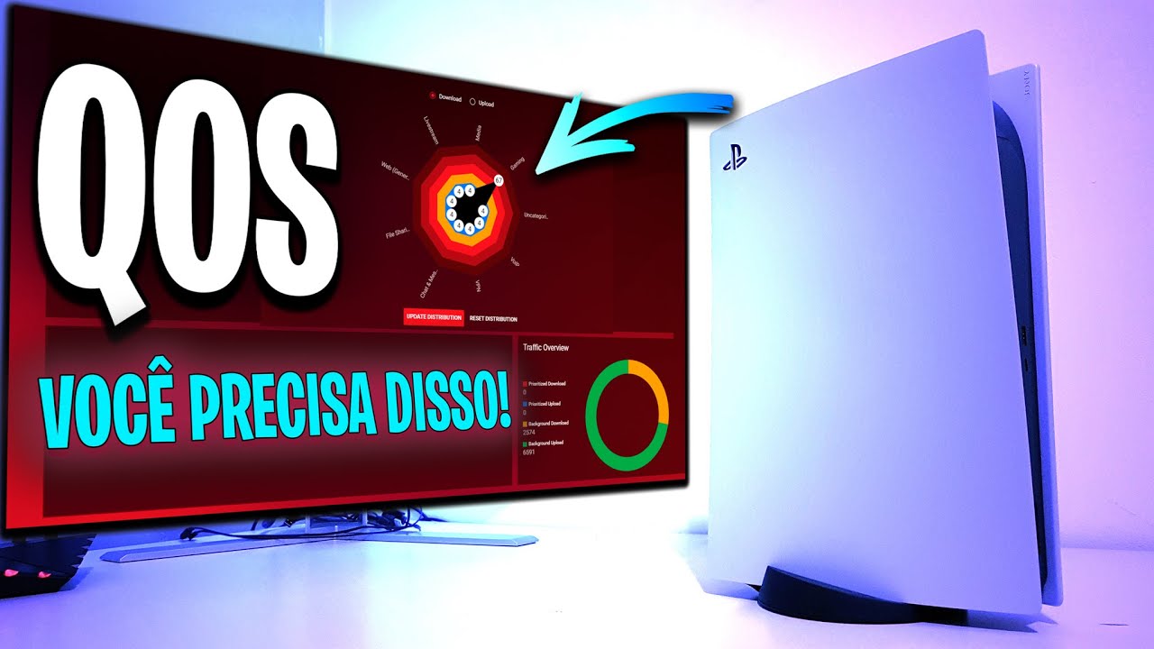 Como Priorizar o Tráfego de Jogos Online usando QoS - Sem Bufferbloat  No PS5 - CONEXÃO PERFEITA!