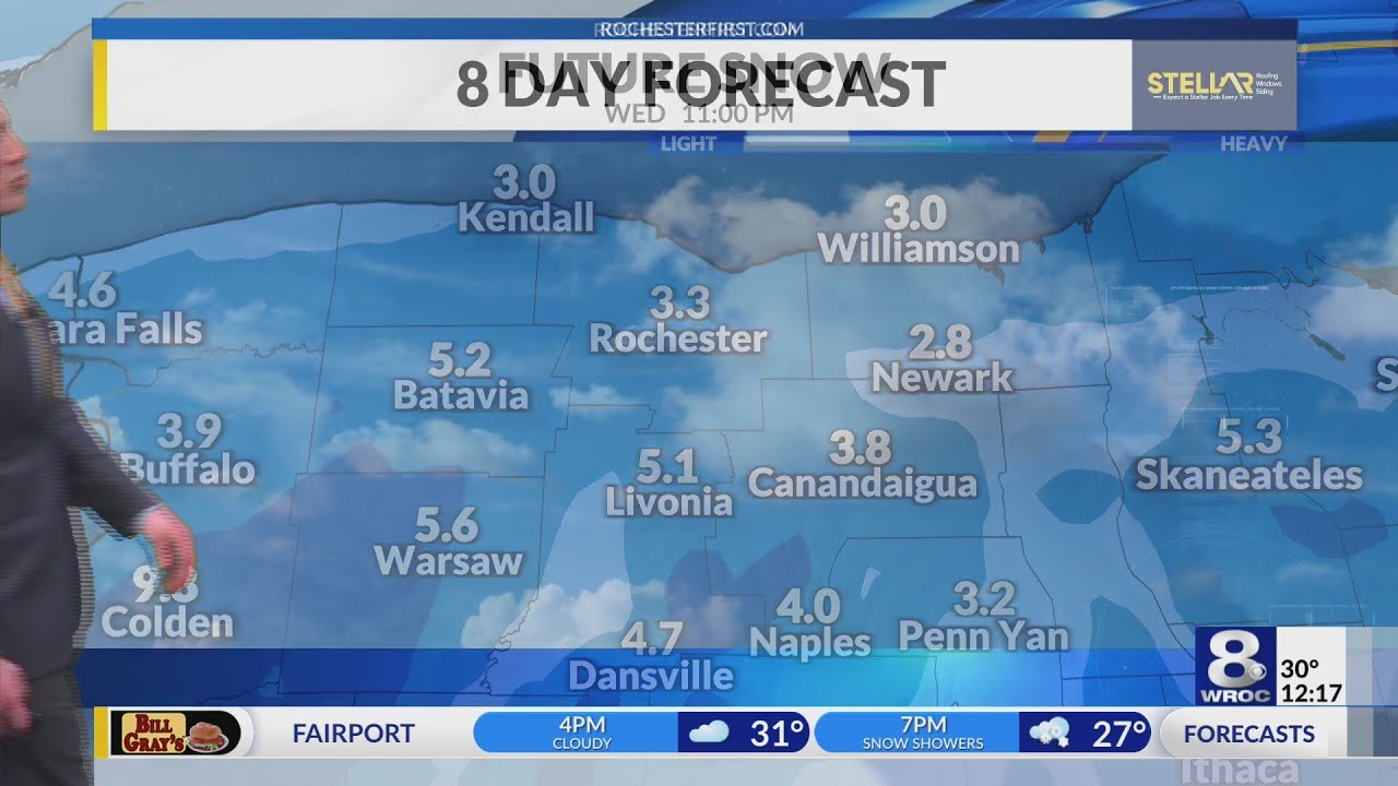 Your News 8 Monday afternoon forecast update