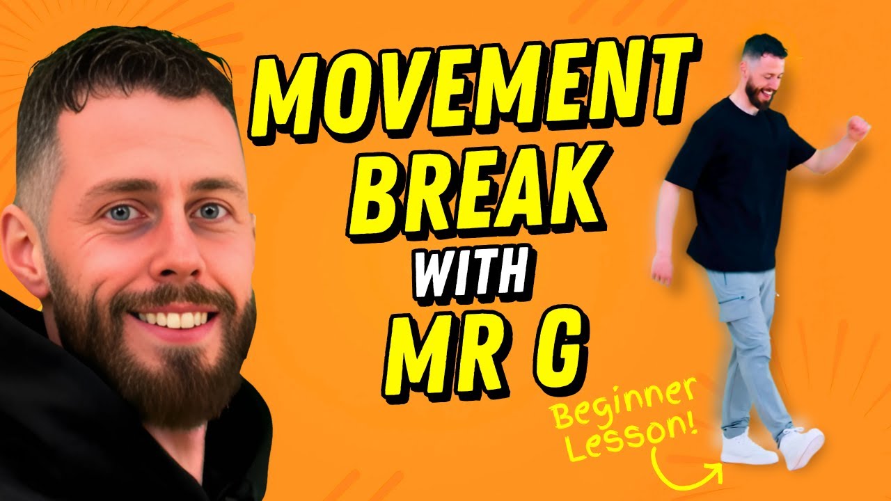 3-Minute ADHD Movement Break for Beginners | Running Man, Criss-Cross & Swivel Step | Mr G Teacher