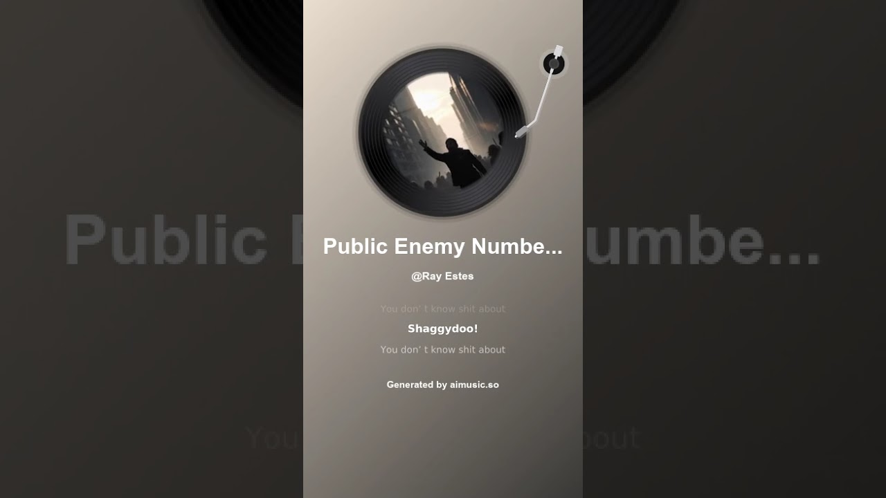 Public Enemy Number One (The Shaggydoo Confession)