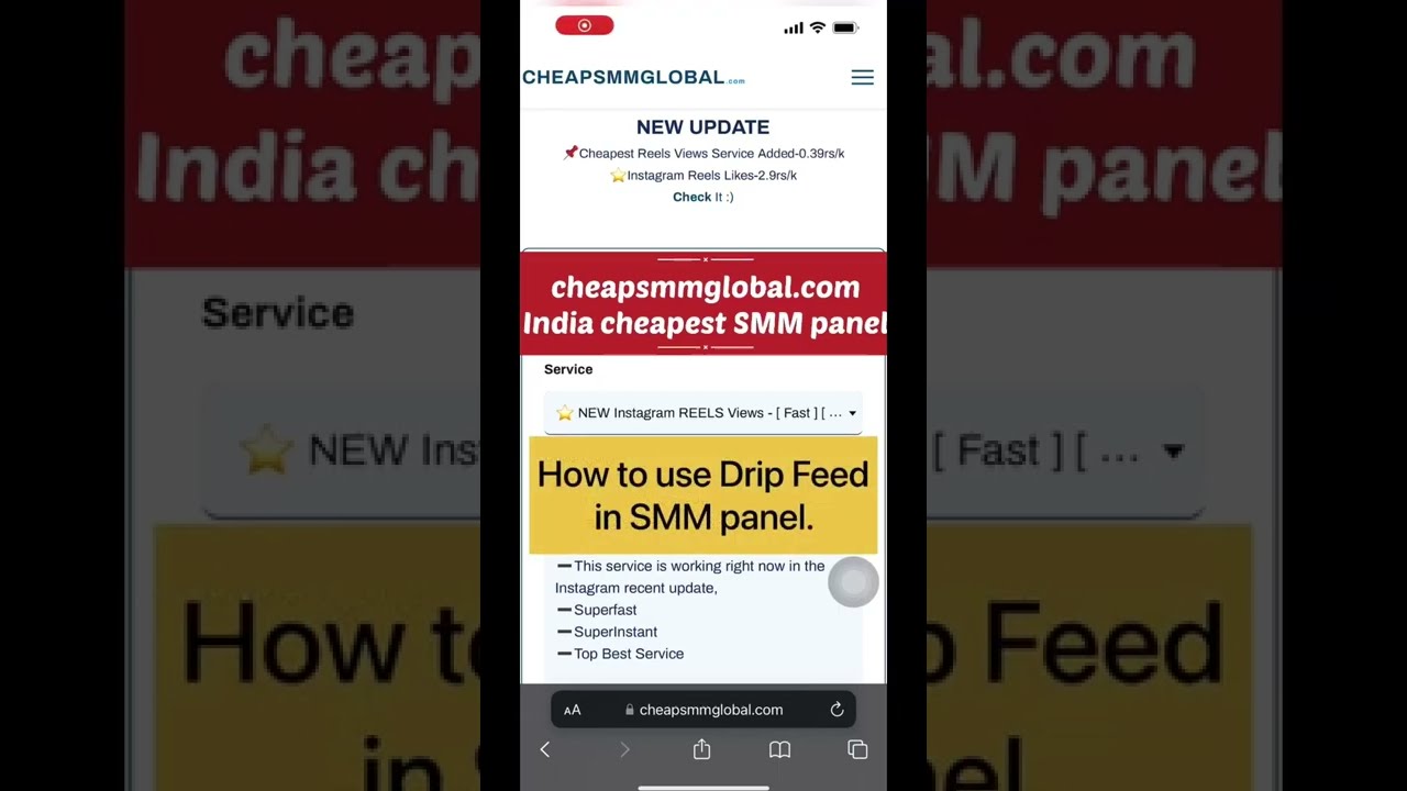 How to use drip feed on cheapsmmglobal, Views 0.38₹/k and likes 2₹/k #dripfeed #smmpanel #smmindia