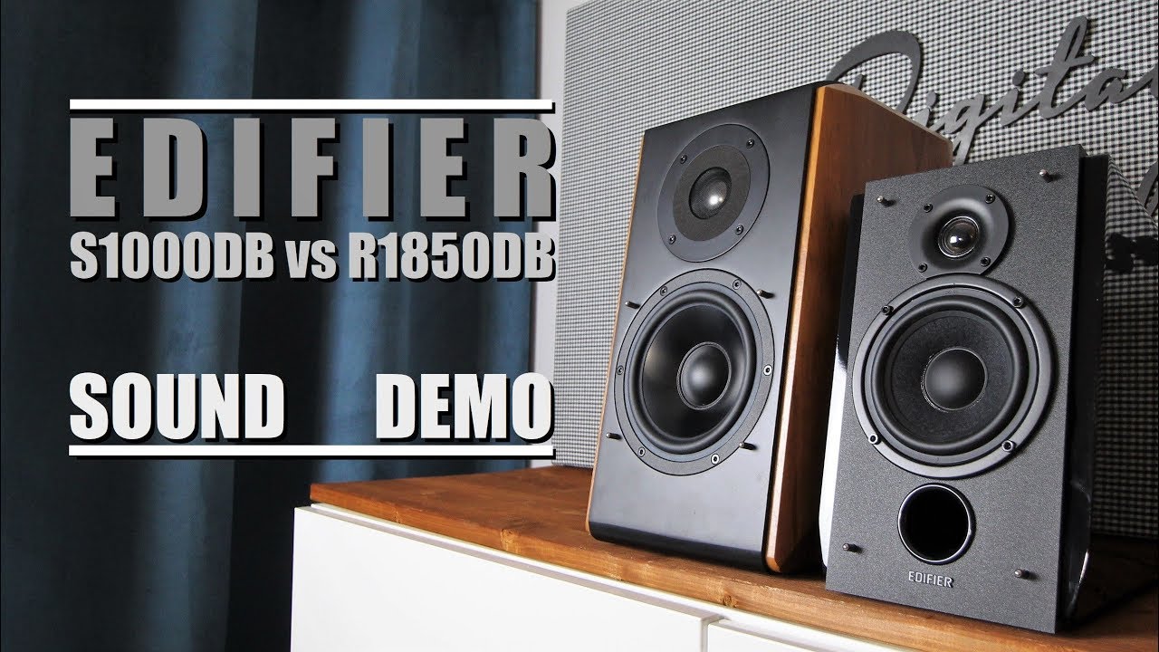 Edifier R1850DB vs Edifier S1000DB  ||  Sound Demo w/ Bass Test