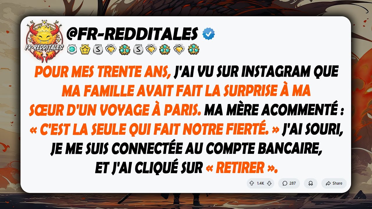 Pour mes trente ans, ma famille m'a ignorée et a envoyé ma sœur à Paris...