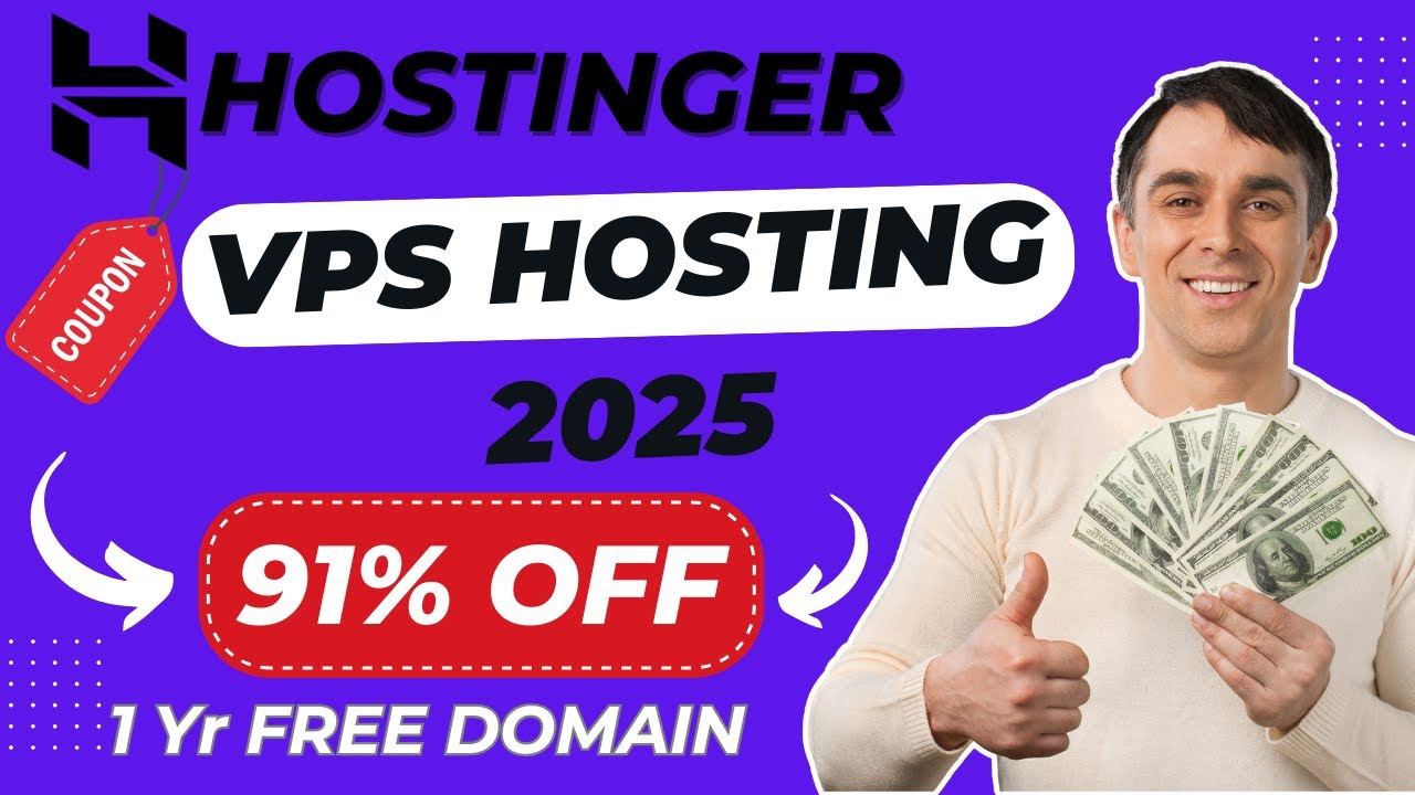 🔥 Hostinger Coupon Code 2025 &ndash; Get 91% OFF on VPS Hosting + Free Domain! ⚡ LIMITED TIME OFFER!