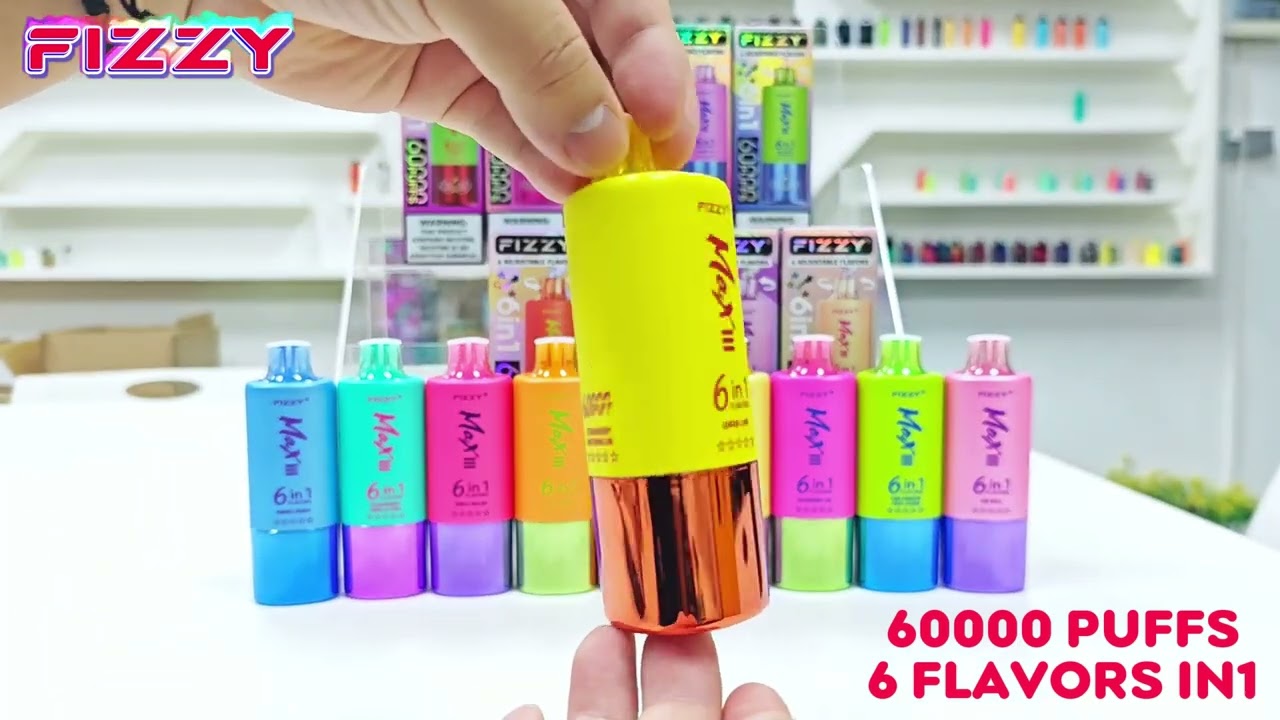 Fizzy 60000 Puffs 60K 6in1 Disposable Vape