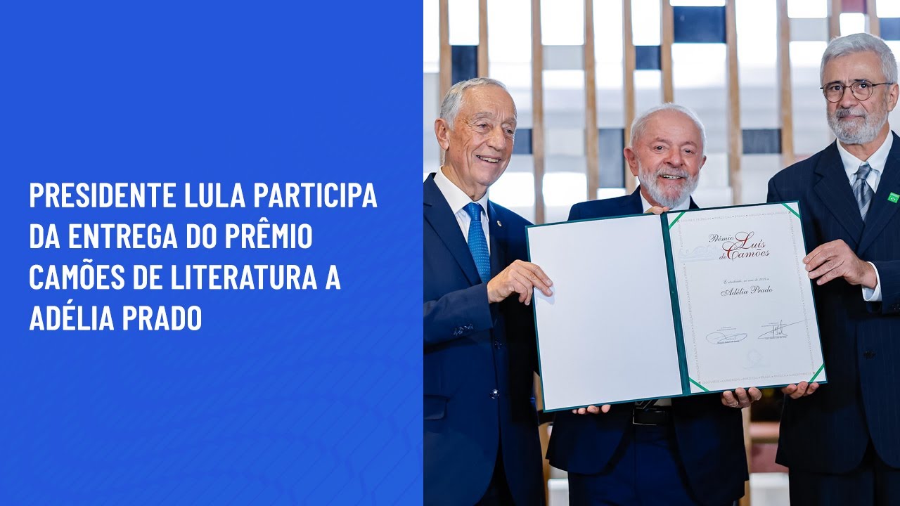 Presidente Lula participa da entrega do Prêmio Camões de Literatura a Adélia Prado