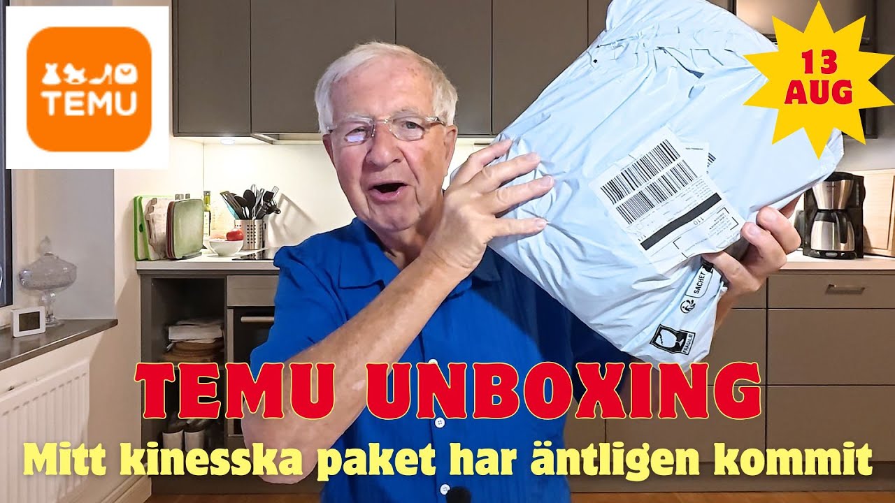2025-08-13 TEMU-CHOCKEN: Paketet är HÄR! Se ALLT jag fick för under 500 kr!